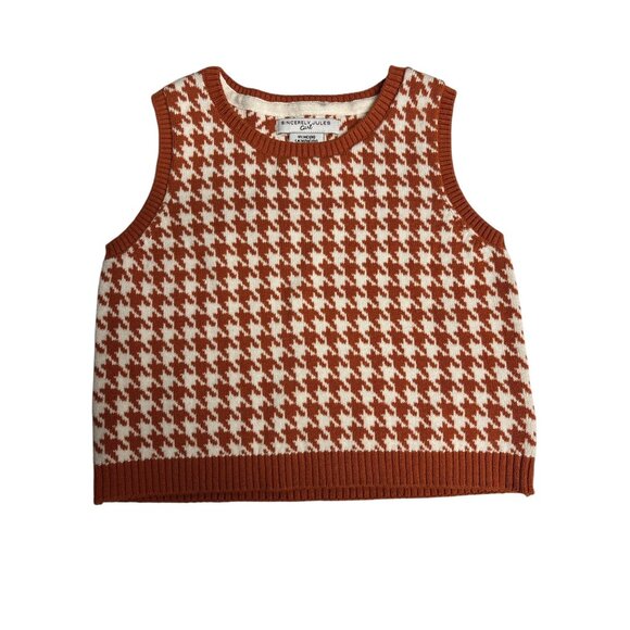 Houndstooth Cardigan & Tank Top Set For Girls - Sincerely Jules - Picture 7 of 12